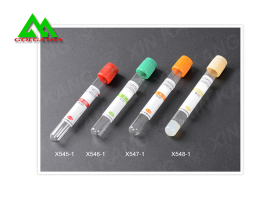 China Single Use Medical And Lab Supplies Vacuum Blood Collection Tube Glass / PET Material supplier